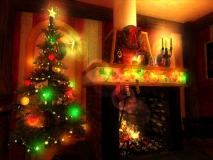 christmas-fireplace